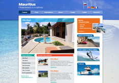 Разработка сайта по аренде и продаже вилл на Маврикии