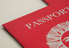 Дизайн приглашения в форме паспорта